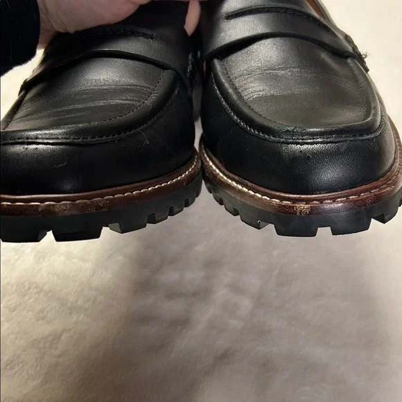 Madewell Black Leather Penny Loafers for Women - Picture 4 of 8